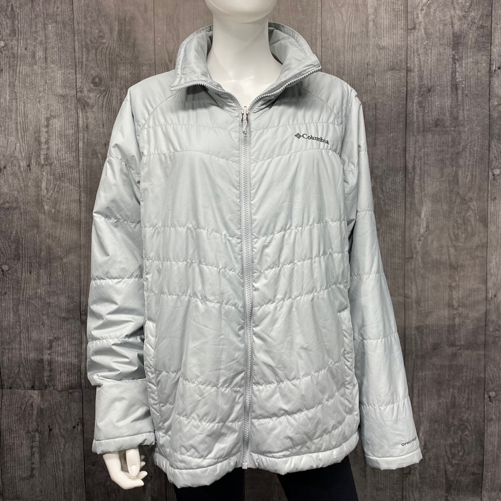 Columbia grey puffer jacket 2X